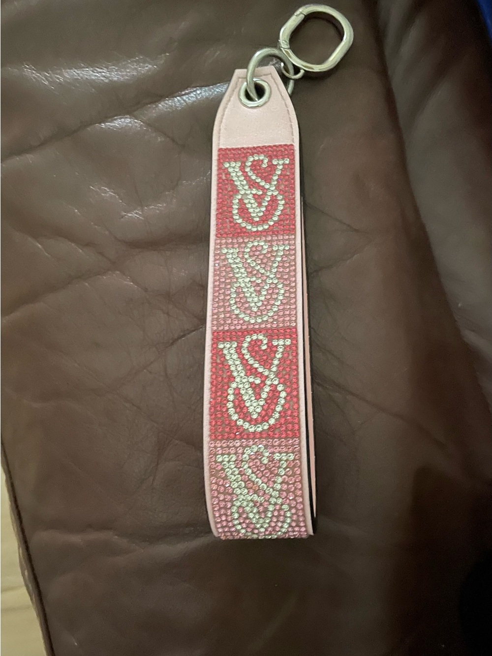Victoria's Secret Pink Crystal Logo Key Fob